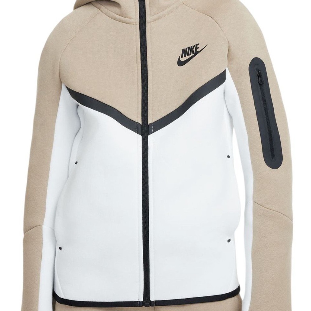 Nike Women's Tan and White Jacket